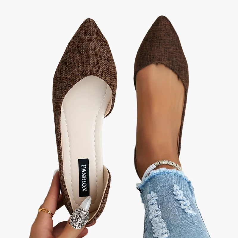 Damen Elegante Ballerinas mit Pointed Toe – Modische Flats für Alltag und Büro