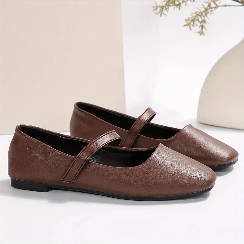 Damen Mary Jane Ballerinas – Elegante Freizeit- & Alltagsschuhe mit Riemchen, modischer Flats-Stil