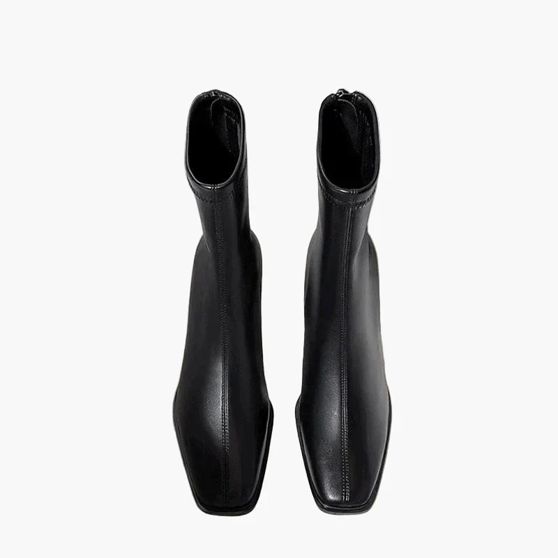 Damen Stiefeletten mit Blockabsatz und modernem Design – Elegante Boots für Alltag und Büro