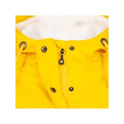 ANKERGLUT Regenmantel Friesennerz Gelb mit Teddy Fleece #ankergluttraum #moincaptain