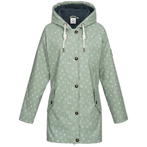 ANKERGLUT Regenmantel Friesennerz Mint Anker Motiv mit Teddy Fleece #ankerglutwolke #moincaptain