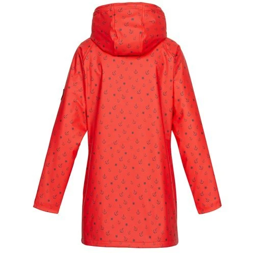 ANKERGLUT Regenmantel Friesennerz Rot Anker Motiv mit Teddy Fleece #ankerglutwolke #moincaptain