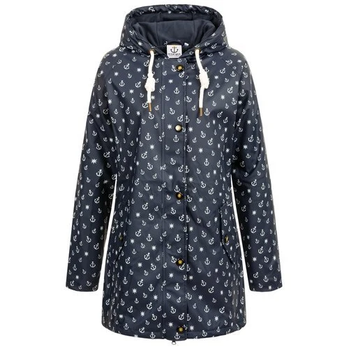 ANKERGLUT Regenmantel Friesennerz Blau Anker Motiv mit Teddy Fleece #ankerglutwolke #moincaptain