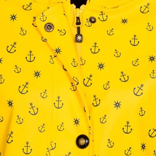 ANKERGLUT Regenmantel Friesennerz Gelb Anker Motiv mit Teddy Fleece #ankerglutwolke #moincaptain