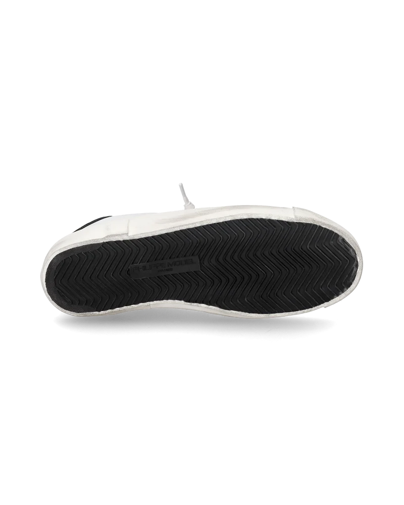 Women's Prsx Low-Top Sneakers in Leather, White Gold