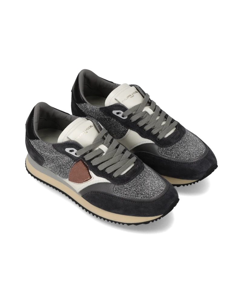 Sneakers Blville Women, Silver Black White