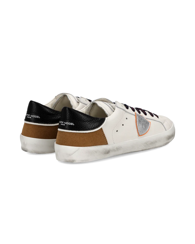 Sneaker Prsx Junior, White Cognac Black