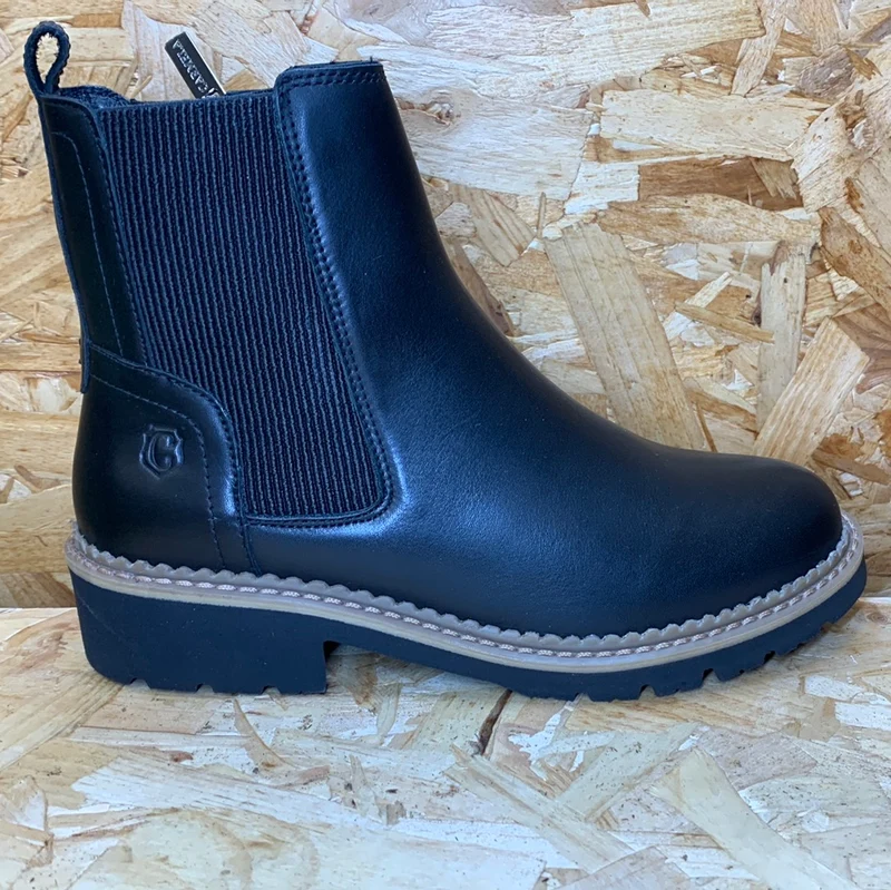 Carmela Modische Damen-Stiefelette aus Leder – Schwarz