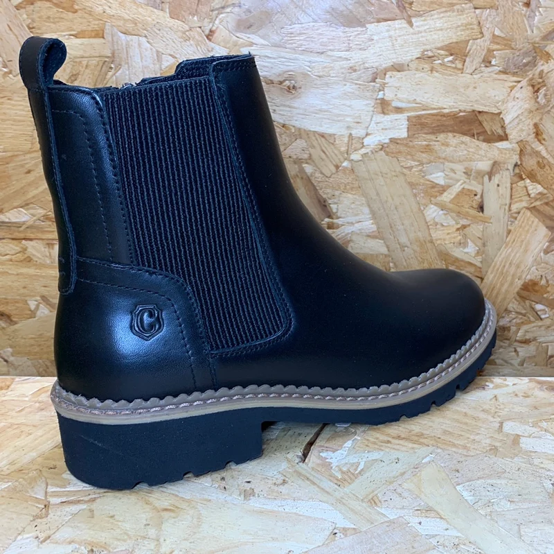 Carmela Modische Damen-Stiefelette aus Leder – Schwarz