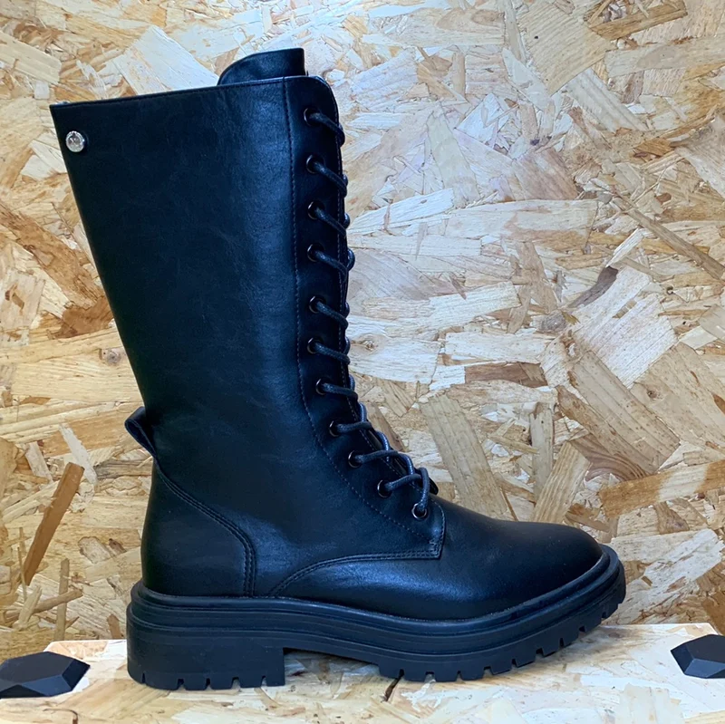 Xti Damenmode-Schnürstiefel – Schwarz