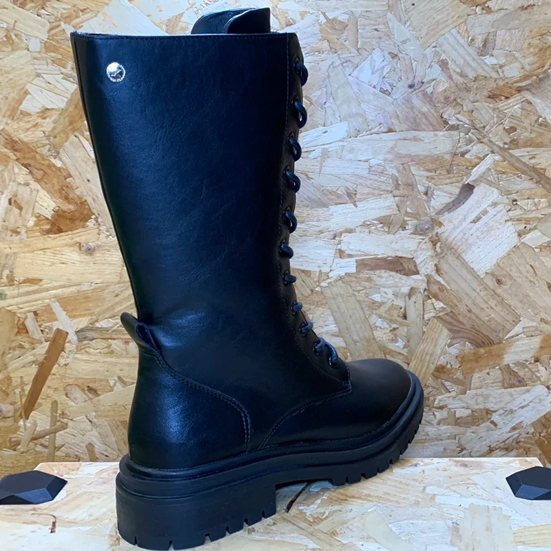 Xti Damenmode-Schnürstiefel – Schwarz