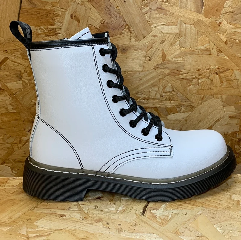 Refresh Fashion-Stiefelette für Damen – Weiß