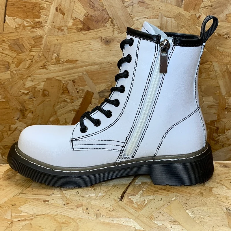 Refresh Fashion-Stiefelette für Damen – Weiß