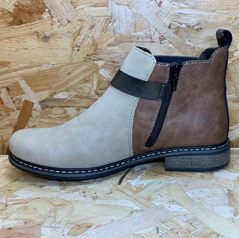 Rieker Mode-Stiefelette für Damen – Beige