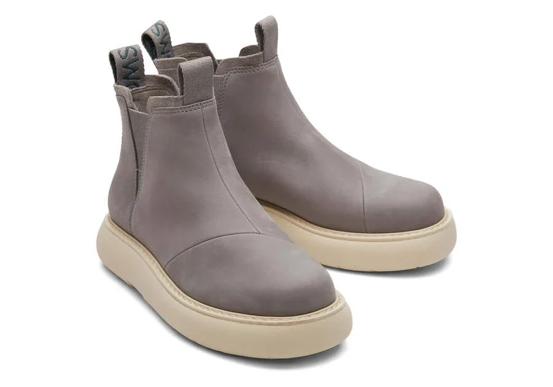 TOMS Damen Mallow Chelsea Stiefelette - Grau