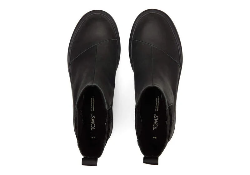 TOMS Damen-Combat-Stiefelette – Schwarz