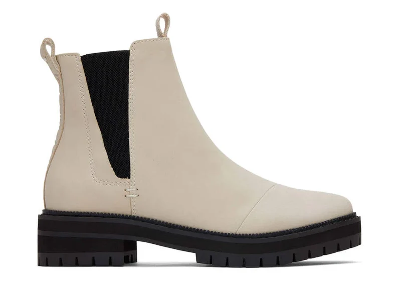 TOMS Dakota-Stiefelette für Damen – gebrochenes Weiß