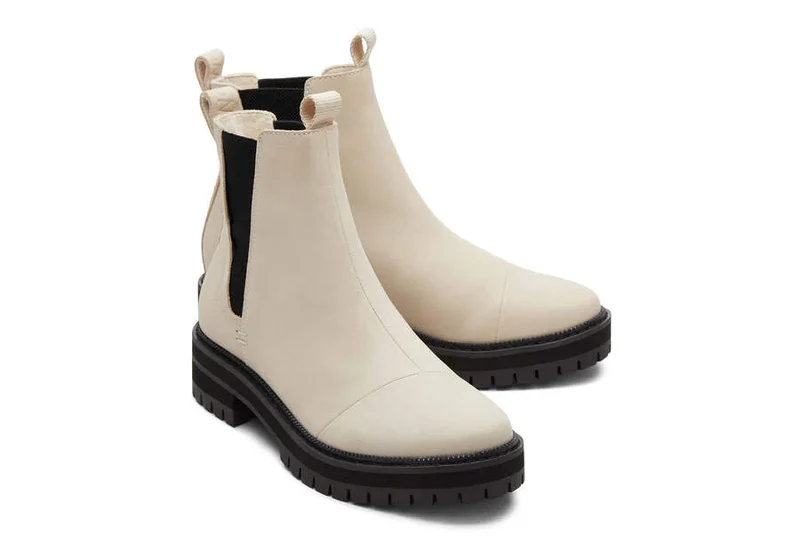 TOMS Dakota-Stiefelette für Damen – gebrochenes Weiß