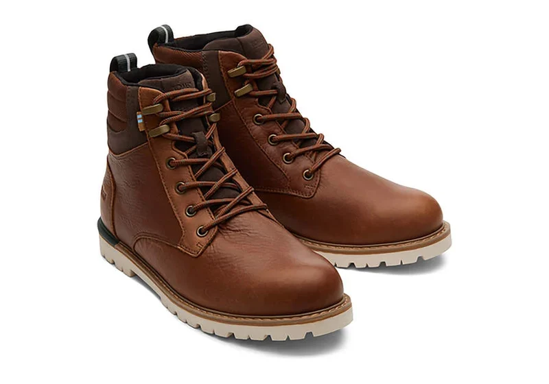 TOMS Herren Ashland Lederstiefel – Topasbraun