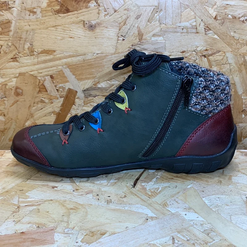 Rieker Fashion-Stiefelette für Damen – Grün