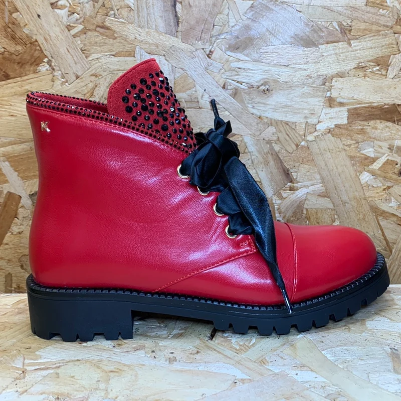 Kate Appleby Damen-Bedale-Stiefelette – Mohnrot