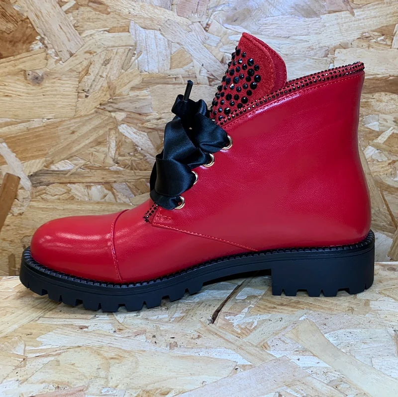 Kate Appleby Damen-Bedale-Stiefelette – Mohnrot