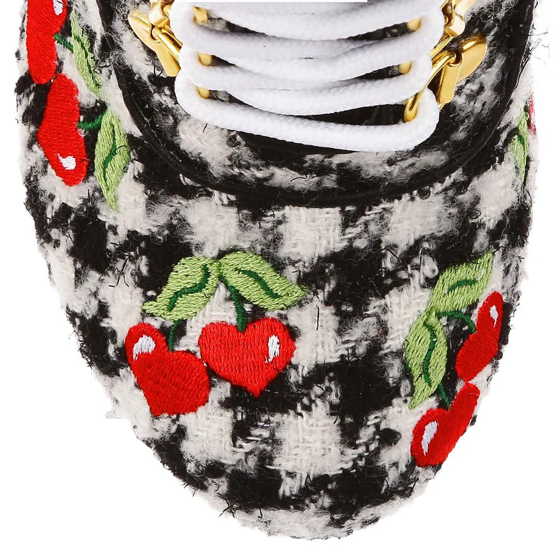 Irregular Choice Damen Fruity Picnic Stiefeletten – Schwarz