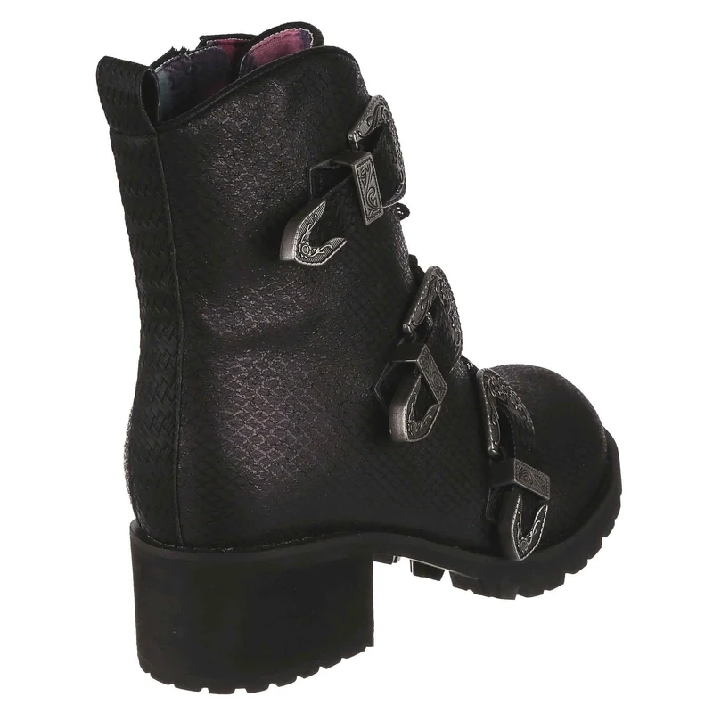 Irregular Choice Damen Buckle Boost Boot – Schwarz