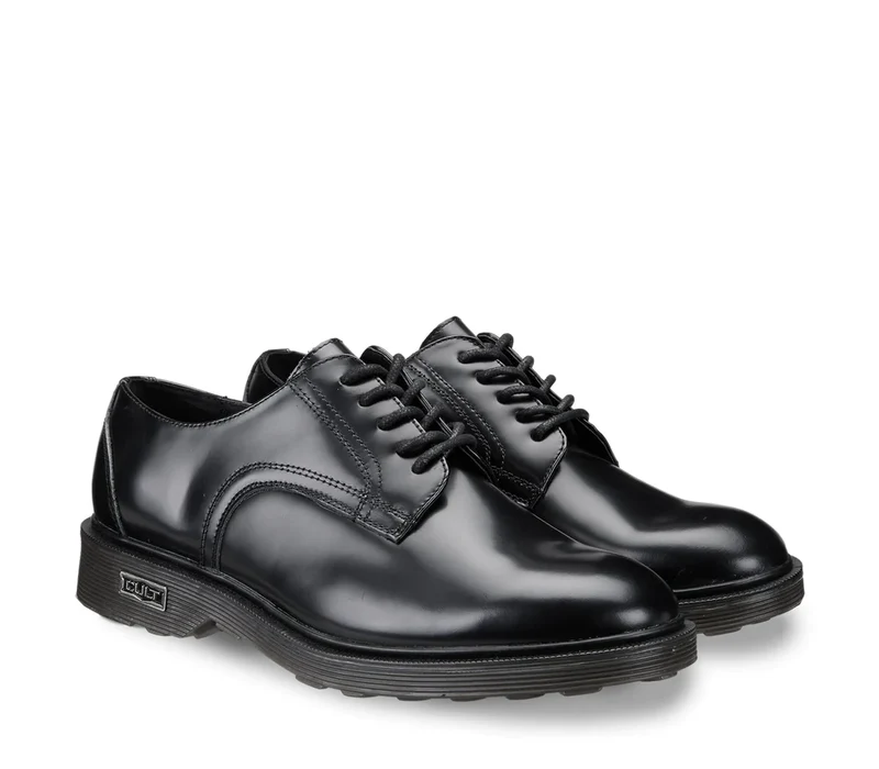 Cult Herren Ozzy 412 Lederschuh – Schwarz