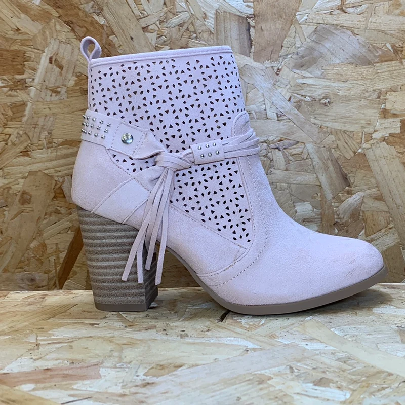 Refresh Fashion-Stiefelette für Damen – Rosa