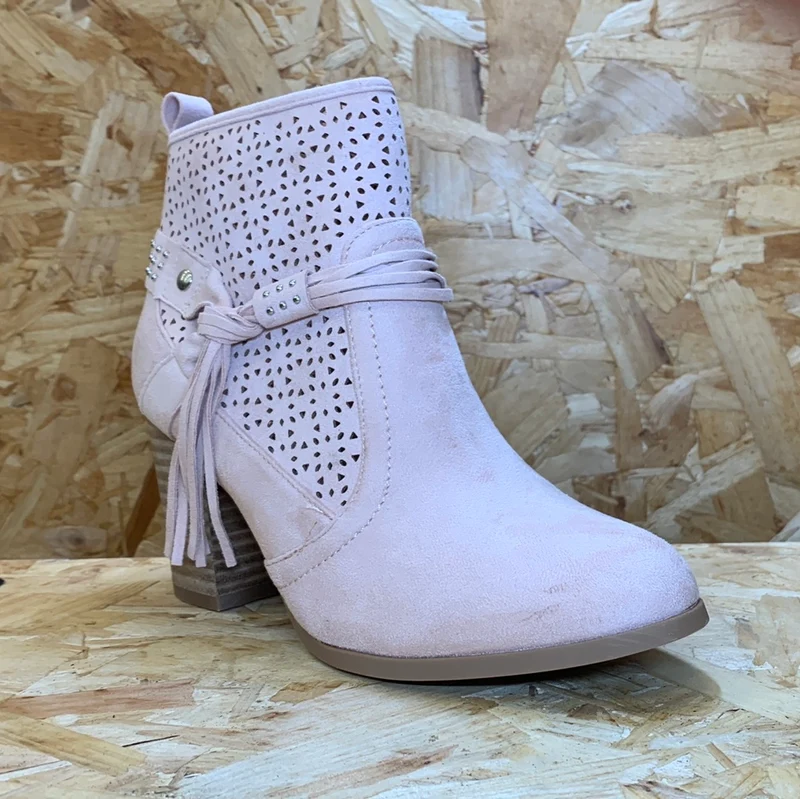Refresh Fashion-Stiefelette für Damen – Rosa