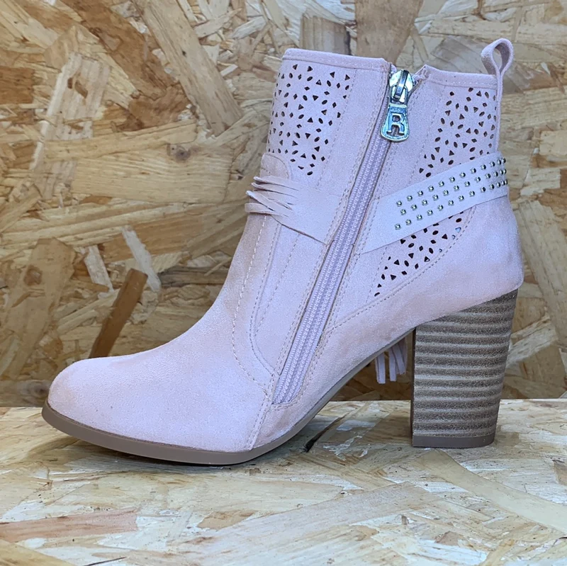 Refresh Fashion-Stiefelette für Damen – Rosa