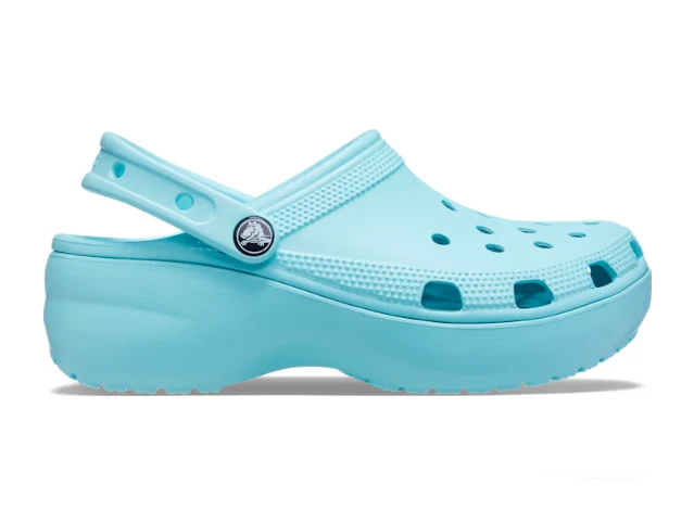 Crocs Klassischer Unisex-Plateau-Clog – Pure Water
