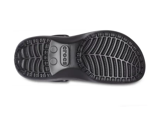 Crocs Klassischer Unisex-Plateau-Clog – Schwarz