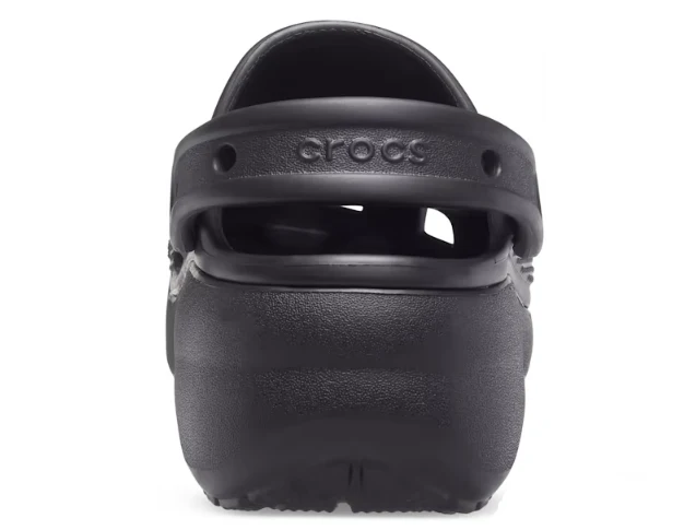 Crocs Klassischer Unisex-Plateau-Clog – Schwarz