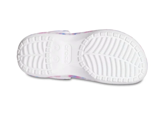Crocs Unisex Classic Platform Dream Clog – Weiß / Multi