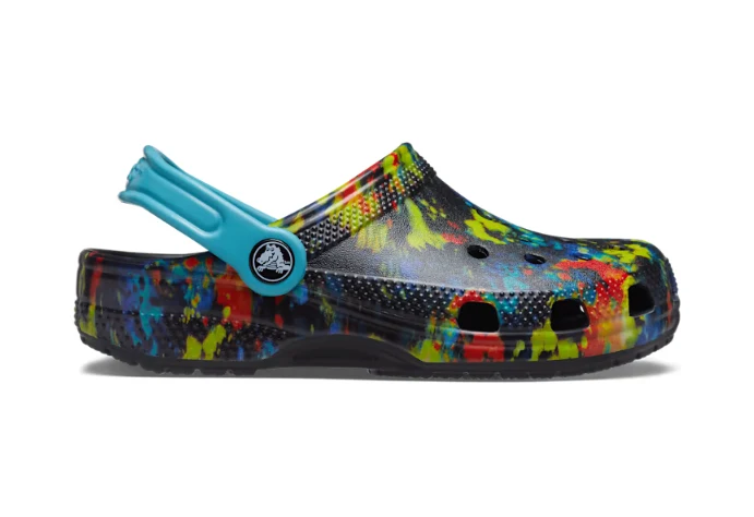 Crocs Kinder Klassischer Tie Dye Clog | Türkis Tonic / Multi
