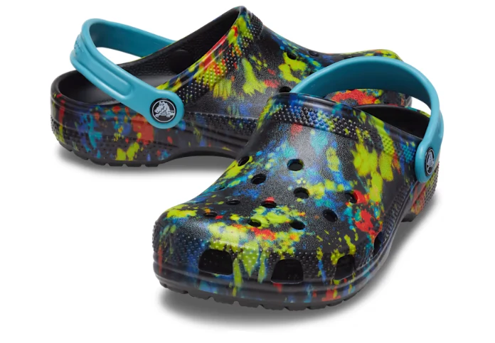 Crocs Kinder Klassischer Tie Dye Clog | Türkis Tonic / Multi