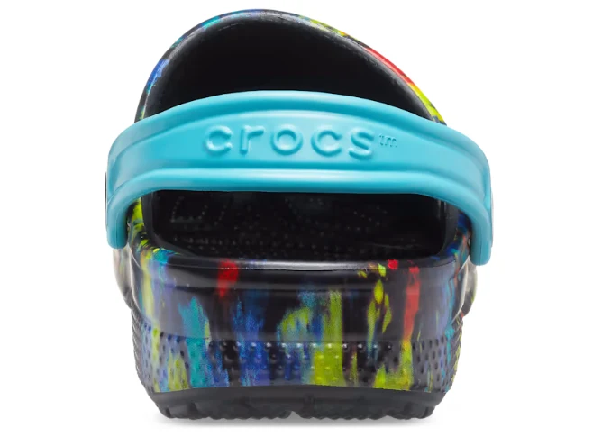 Crocs Kinder Klassischer Tie Dye Clog | Türkis Tonic / Multi