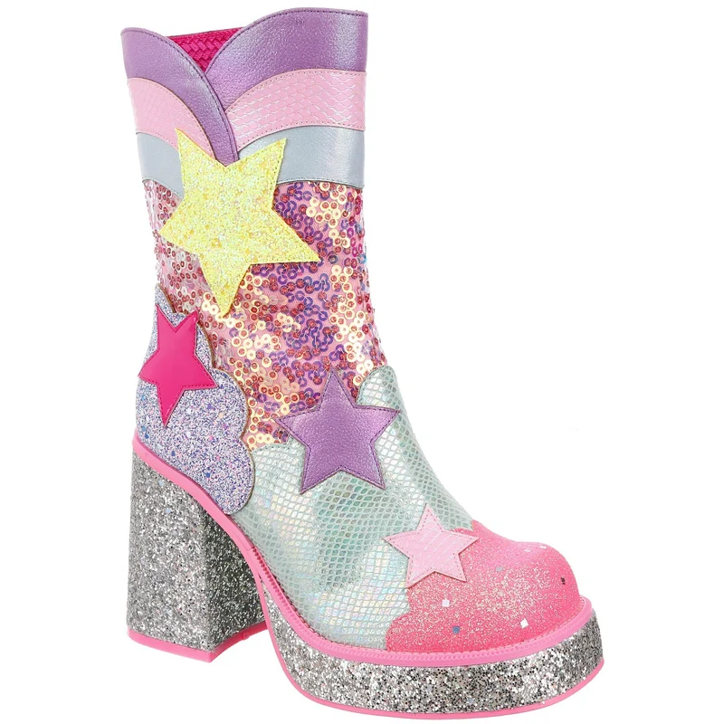 Irregular Choice Damen Ursa Major Stiefel - Rosa