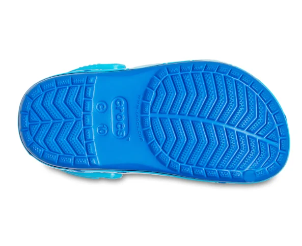 Crocs Klassischer Baby Shark Clog für Kinder – Helles Kobalt