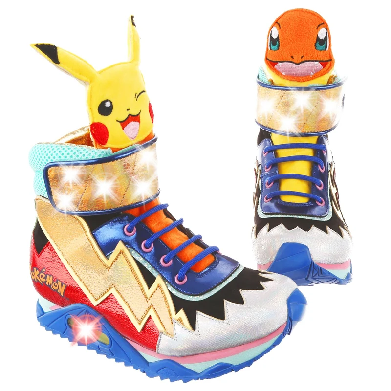 Irregular Choice Frauen Pokemon Flames & Bolts Stiefel – Rot