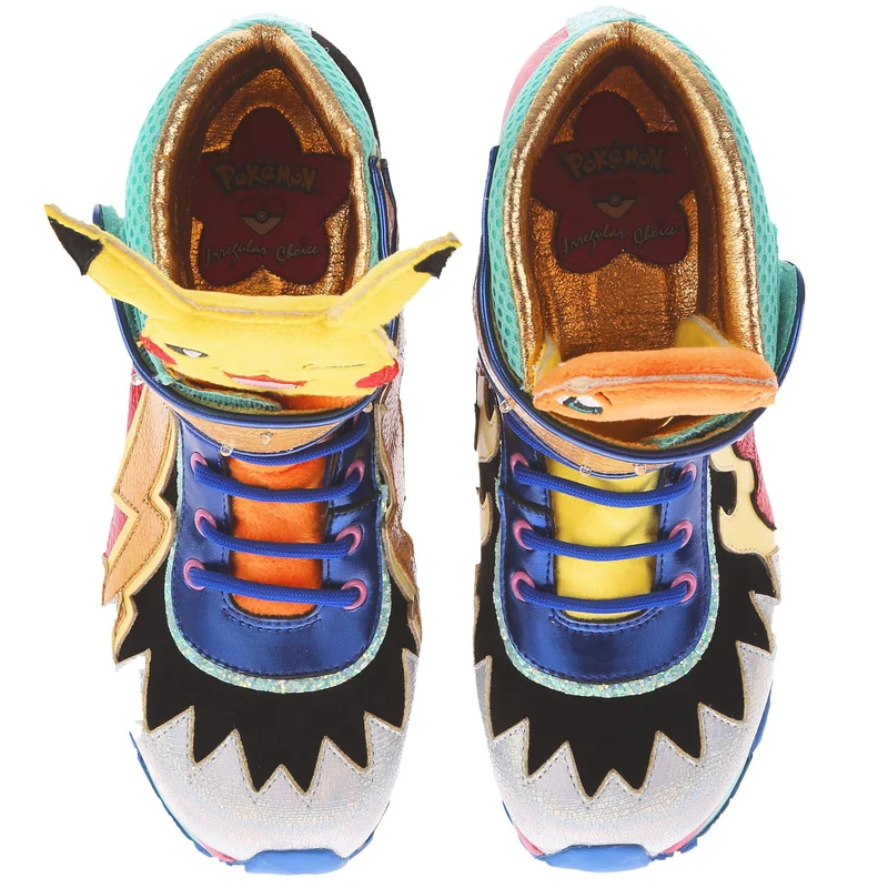 Irregular Choice Frauen Pokemon Flames & Bolts Stiefel – Rot