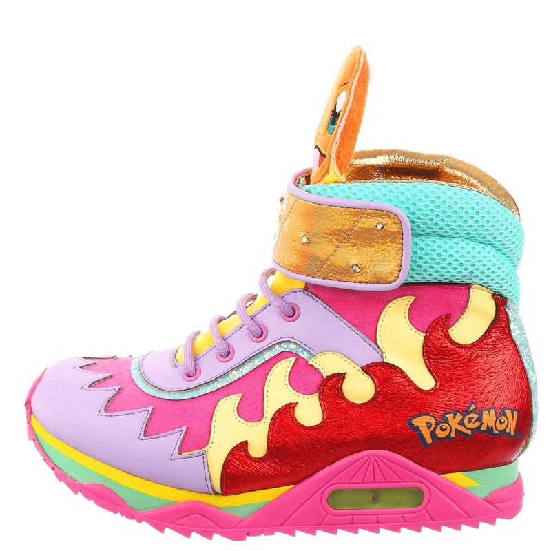Irregular Choice Frauen Pokemon Flames & Bolts Stiefel – Rosa