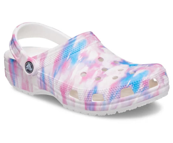 Crocs Unisex Classic Dream Clog – Weiß / Multi