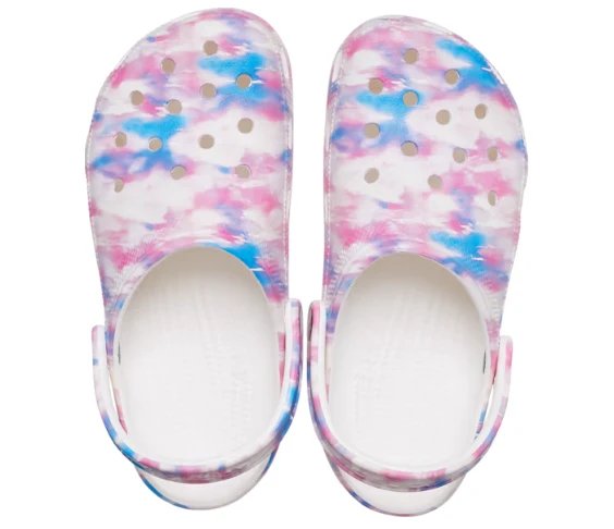 Crocs Unisex Classic Dream Clog – Weiß / Multi