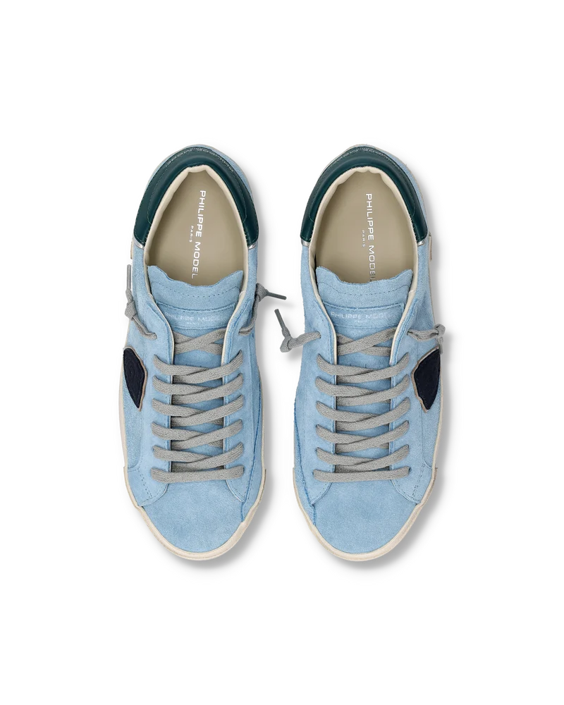 Sneakers Prsx Men, Light Blue Dark Green