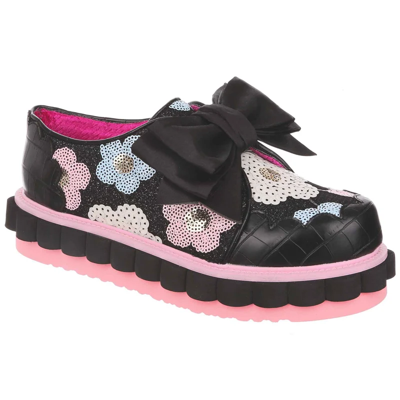 Irregular Choice Plätzchenschneider-Plateauschuh für Damen – Schwarz