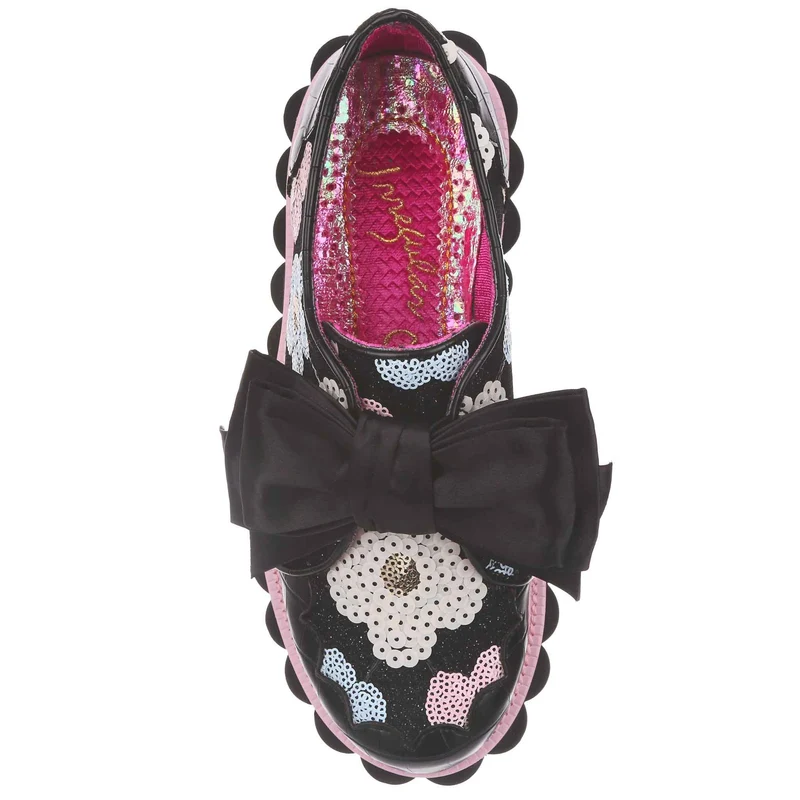 Irregular Choice Plätzchenschneider-Plateauschuh für Damen – Schwarz