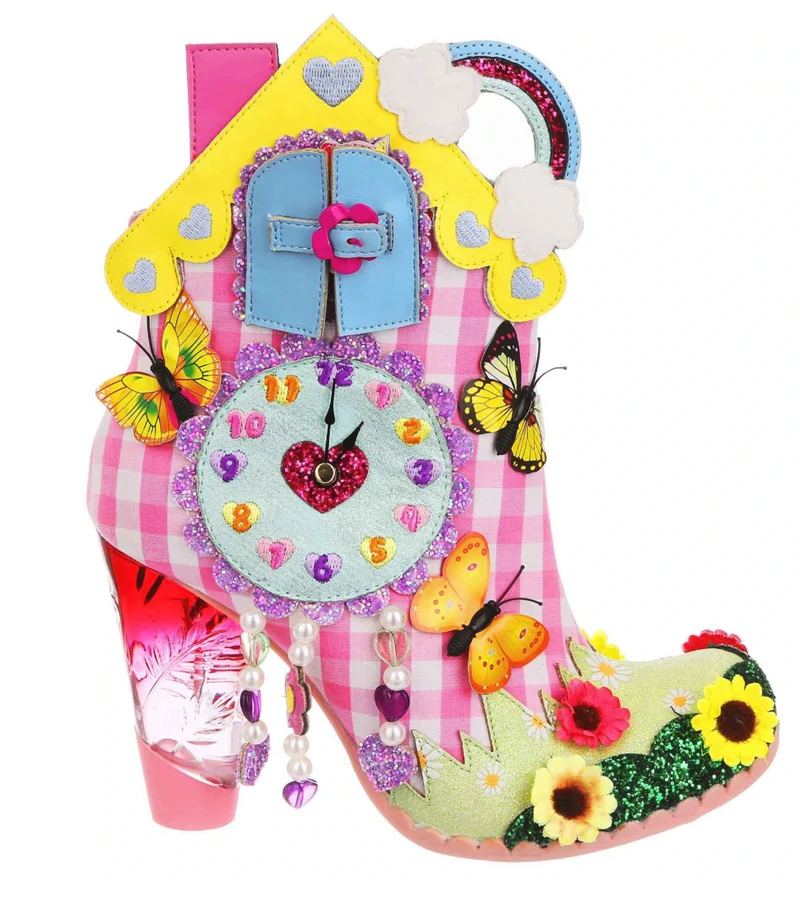 Irregular Choice Damen Wakey Wakey High Heel - Rosa / Multi